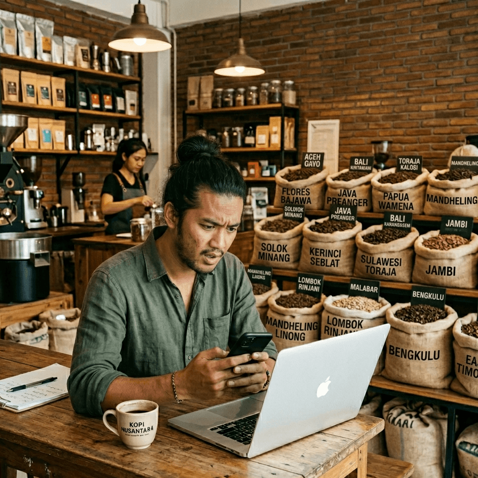 Confused person - back